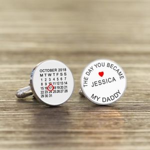 【送料無料】メンズアクセサリ― カフスボタンday you became my daddy cufflinks