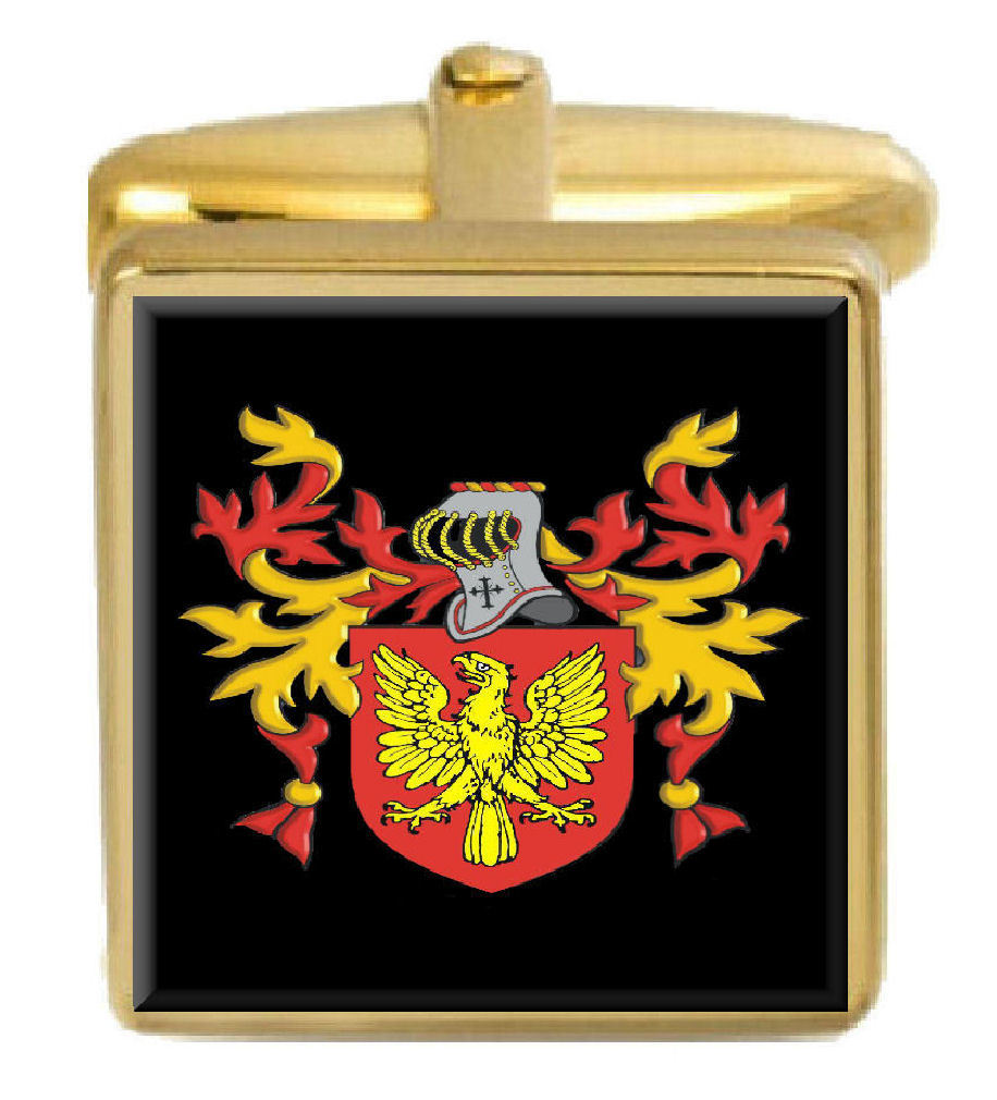 【送料無料】メンズアクセサリ&mdash;　troyhinアイルランドカフスリンクtroyhin ireland family crest surname coat of arms gold cufflinks engraved box｜hokushin