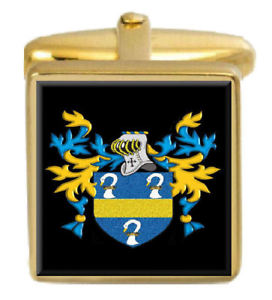 【送料無料】メンズアクセサリ―　ベイカーゴールドカフスリンクbaker england family crest surname coat of arms gold cufflinks engraved box