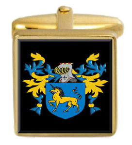 【送料無料】メンズアクセサリ&mdash;　イングランドカフスボタンボックスコートeades england family crest surname coat of arms gold cufflinks engraved box｜hokushin