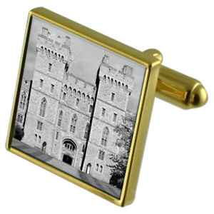 【送料無料】メンズアクセサリ— ウィンザーカフスボタンクリスタルタイクリップセットwindsor castle goldtone cufflinks crystal tie clip gift set|hokushin