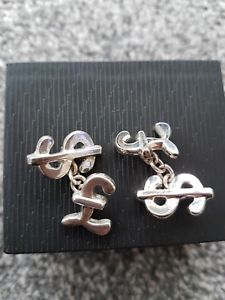 【送料無料】メンズアクセサリ―　ロンドンシルバーカフスボタンドルリンクlinks of london silver cufflinks