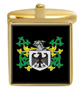 【送料無料】メンズアクセサリ&mdash;　イギリスカフスボタンボックスコートcornaby england family crest surname coat of arms gold cufflinks engraved box｜hokushin
