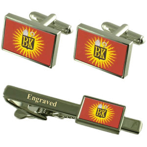 【送料無料】メンズアクセサリ―　モンスベルギーカフスボタンタイクリップセットmons city belgium flag cufflinks engraved tie clip set