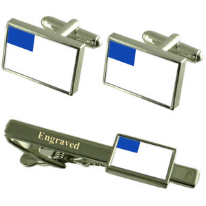 【送料無料】メンズアクセサリ―　サンセバスティアンスペインカフスボタンタイクリップセットsan sebastian city spain flag cufflinks engraved tie clip set 17,026円