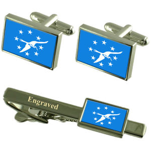 【送料無料】メンズアクセサリ―　コーパスクリスティアメリカカフスボタンタイクリップセットcorpus christi city usa flag cufflinks engraved tie clip set