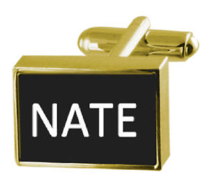 【送料無料】メンズアクセサリ―　カフスリンククリップ ネートengraved money clip with cufflinks name nate