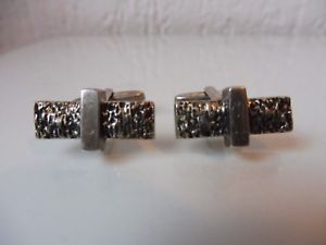 【貨物輸送無料】メンズ佩び物― アンティークカフスリンクbeautiful, antique cufflinks__835 silver__engraved  w and d ___