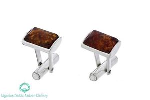 【送料無料】メンズアクセサリ&mdash;　バルトスターリングシルバーカフスボタンnatural baltic amber sterling silver 925 cufflinks hand engraving｜hokushin