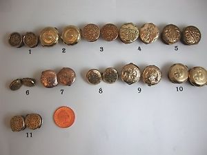 【送料無料】メンズアクセサリ―　アンティークビクトリアゴールドカフスボタンデザインselection of wonderful antique victorian gold fronted cufflinks varied designs