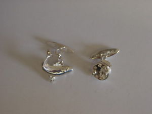 【貨物輸送無料】メンズ付属物― リールカフリンクスsterling silver fishing fish and reel cufflinks