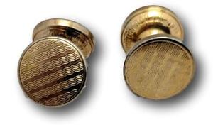 【送料無料】メンズアクセサリ― ビンテージアールデコストレッチチェーンカフリンクスvintage goldtone art deco stretchchain 1930s 1940s cufflinks