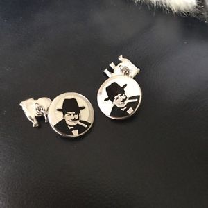 【貨物輸送無料】メンズ佩び物― サーウィンストンチャーチルシルバーカフリンクスsir winston churchill silver cufflinks