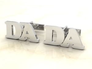 【貨物輸送無料】メンズ佩び物― スターリングシルバーカスタムメイドカフスボタン sterling silver 925 personalised custom made initial cufflinks mirror finish