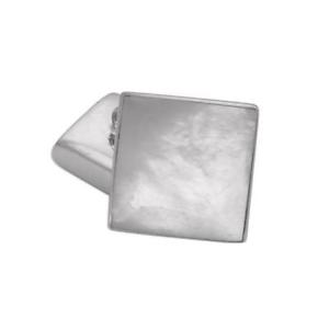 【貨物輸送無料】メンズ付属物― スターリングパールスクエアカフスボタン925 sterling silver mother of pearl doublesided square cufflinks