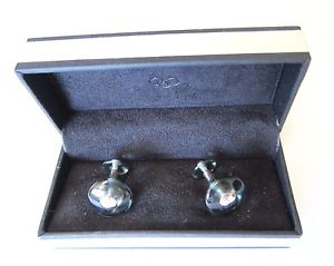 【貨物輸送無料】メンズ佩び物― ロンドンエナメルラウンドカフリンクスリンクl637965  links of london smoke enamel round cufflinks