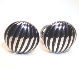 【貨物輸送無料】メンズ添え物― スターリングシルバーロンドンカフリンクス925 sterling silver seven  london cuff links