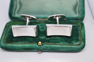 【送料無料】メンズアクセサリ―　ビンテージスターリングシルバーアールデコデザインカフリンクスvintage sterling silver cufflinks with an art deco design b791