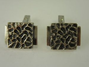 【貨物輸送無料】メンズ付属物― デザイナーカフスボタンシルバーカフスボタンj397 designer cufflinks modernist silver  cufflinks