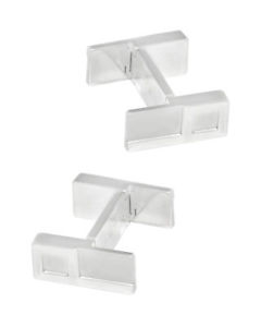 【貨物輸送無料】メンズ付属物― ダンヒルシルバースターリングシルバーカフスボタンdunhill silver sterling silver cufflinks jw901f30