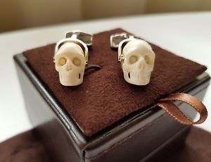 【送料無料】メンズアクセサリ―　カフスボタンスカルムースカフリンクス tateossian cufflinks skull moose antler cufflinks