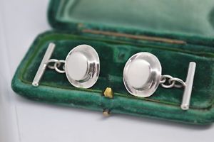 【送料無料】メンズアクセサリ―　ビンテージスターリングシルバーアールデコトップハットデザインカフリンクスvintage sterling silver cufflinks with an art deco top hat design b564