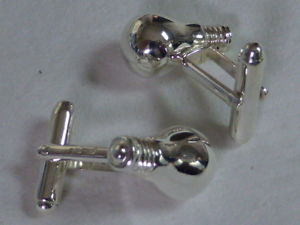【貨物輸送無料】メンズ付属物― スターリングシルバーカフリンクス925 sterling silver light bulb cufflinks