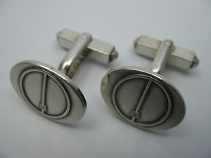 【送料無料】メンズアクセサリ―　デザイナーカフスボタンスターリングシルバーgreat designer cufflinks made of 925 sterling silver
