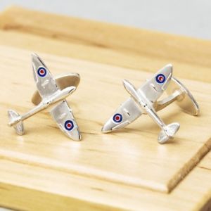 【貨物輸送無料】メンズ佩び物― カフリンクススターリングシルバーspitfire cufflinks sterling silver