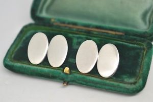 【送料無料】メンズアクセサリ―　ビンテージアールデコデザインスターリングシルバーカフリンクスvintage sterling silver cufflinks with an art deco design b809