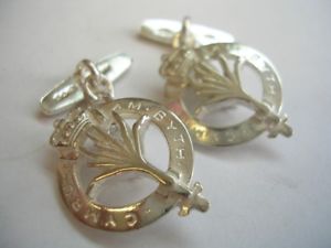 【送料無料】メンズアクセサリ―　スターリングシルバーウェールズリークメンズカフリンクス 925 sterling silver welsh guards regiment leek design mens cufflinks 26,626円
