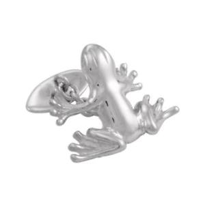 【貨物輸送無料】メンズ付属物― スターリングシルバーカエルカフリンクス925 sterling silver frog cufflinks