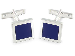 【送料無料】メンズアクセサリ―　カフリンクラピスシルバーbrooke cuff links lapis silver