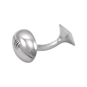 【貨物輸送無料】メンズ佩び物― スターリングシルバーラグビーボールカフリンクス925 sterling silver rugby ball cufflinks