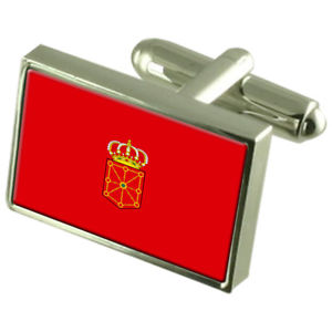 【送料無料】メンズアクセサリ―　ナバラスターリングフラグカフスリンクnavarre sterling silver flag cufflinks