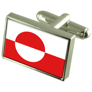 【送料無料】メンズアクセサリ―　グリーンランドスターリングフラグカフスリンクgreenland sterling silver flag cufflinks