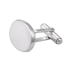 【送料無料】メンズアクセサリ&mdash;　カフリンクスパーソナライズsterling silver heavyweight plain oval cufflinks engravable personalise gents｜hokushin