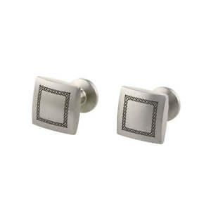 【送料無料】メンズアクセサリ&mdash;　チタンセルティックカフリンクスtitanium celtic engraved cufflinks｜hokushin