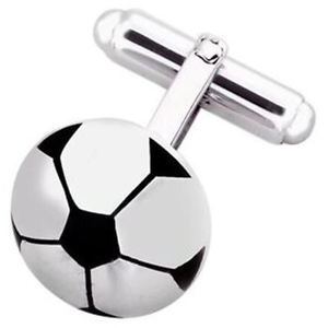 【送料無料】メンズアクセサリ&mdash;　ソリッドシルバーサッカーサッカーカフスボタンボックスsterling 925 solid silver football soccer cufflinks engraved box｜hokushin