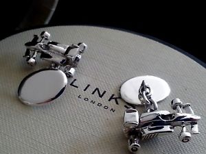 【送料無料】メンズアクセサリ―　ロンドンリンクスターリングカフスリンクformula racing carslinks of london hallmarked sterling silver cuff links formula racing cars