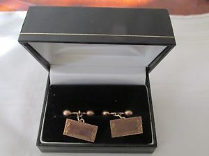 【送料無料】メンズアクセサリ&mdash;　アンティークピンクローズゴールドカフスボタンantique 9ct pink or rose gold cufflinks suitable for engraving｜hokushin 27,287円