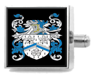 【送料無料】メンズアクセサリ―　イギリスカフスボタンメッセージボックスcalver england heraldry crest sterling silver cufflinks engraved message box