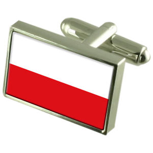 【送料無料】メンズアクセサリ―　アッパーオーストリアボックススターリングシルバーカフリンクスupper austria sterling silver flag cufflinks in engraved personalised box