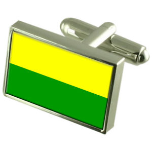 【送料無料】メンズアクセサリ―　ハーグオランダスターリングフラグカフスリンクhague city netherlands sterling silver flag cufflinks engraved box