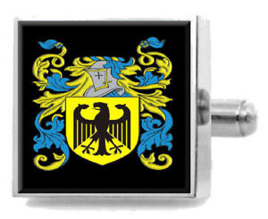 【送料無料】メンズアクセサリ―　stancombスターリングカフスリンクstancomb england heraldry crest sterling silver cufflinks engraved box