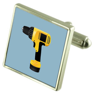 【送料無料】メンズアクセサリ―　オプションドリルスターリングカフスリンクbuilder drill sterling silver cufflinks optional engraved box