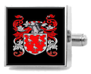 【送料無料】メンズアクセサリ―　スコットランドカフスボタンボックスcranston scotland heraldry crest sterling silver cufflinks engraved box