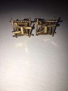 【送料無料】メンズアクセサリ―　ビンテージゴールドカフスボタンスクラップスクラップvintage 1970s gorgeous 9ct gold cufflinks not scrap ship worldwide not scrap