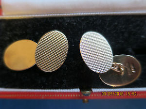 【貨物輸送無料】メンズ付属物― カフリンクスメーカーcropp amp; farr 9コンピュータ断層撮影法 gold vintage hallmarked cufflinks lovely quality makers