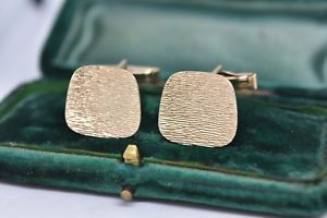 【送料無料】メンズアクセサリ―　ヴィンテージゴールドアートデザインアールデコカフリンクスvintage 9ct gold art deco cufflinks with a stunning design 600g b880
